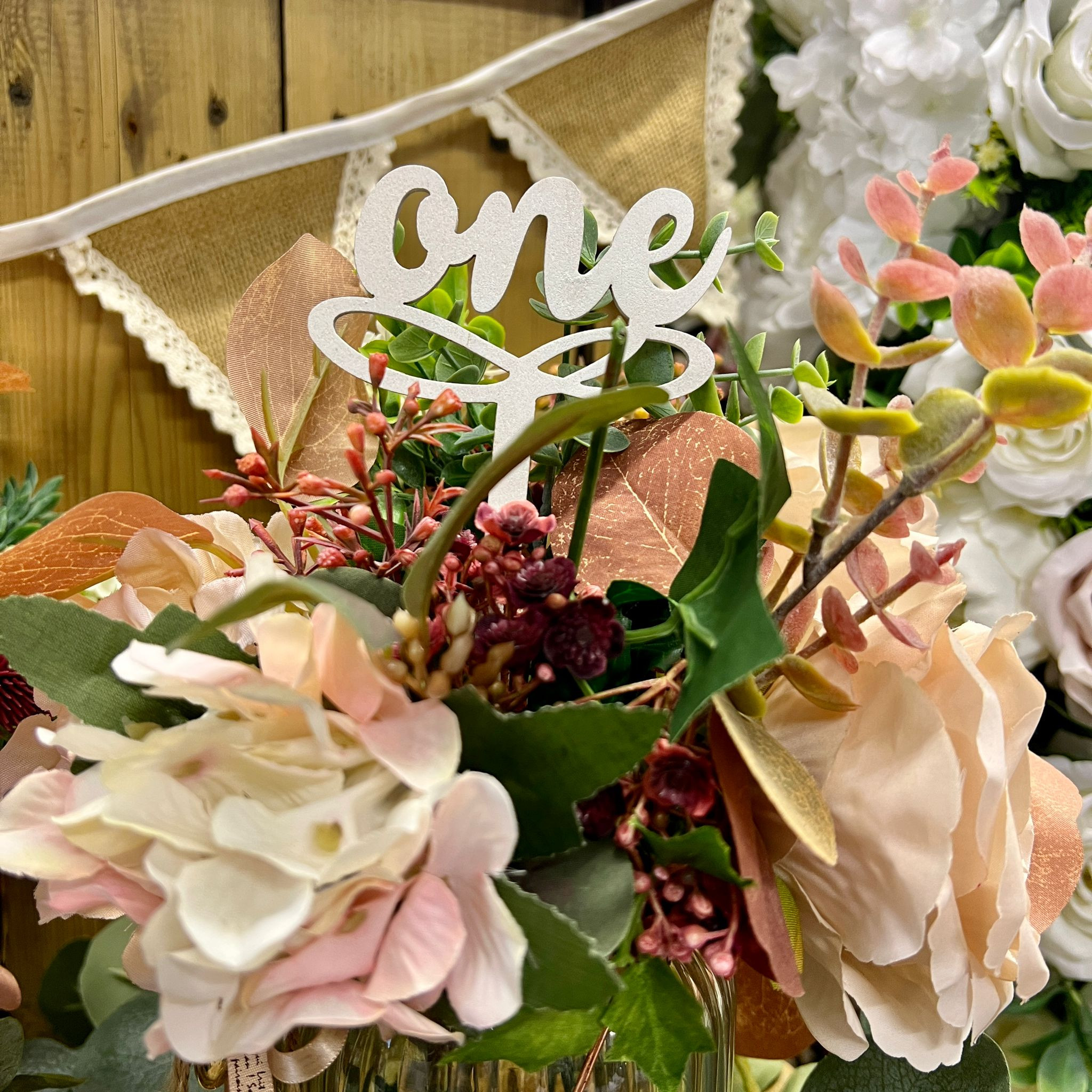 Small White Wooden Table Numbers
